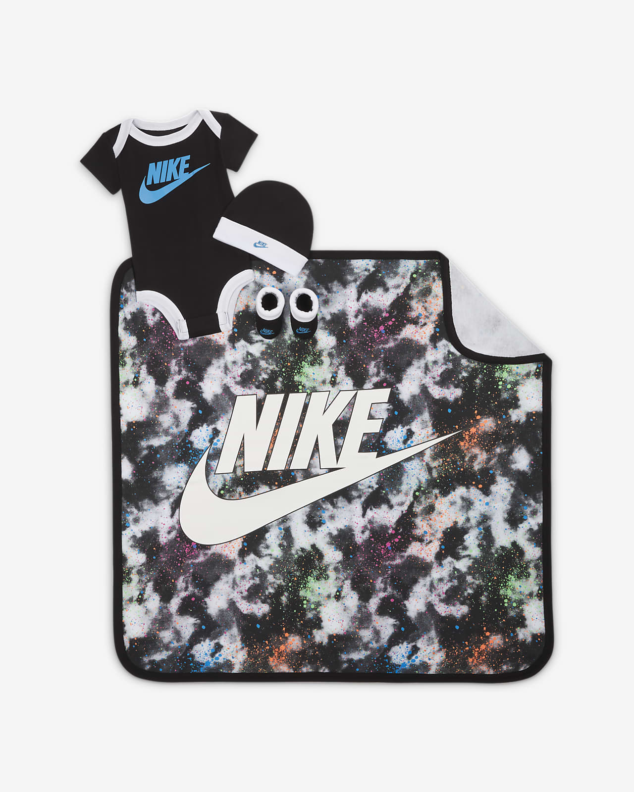Nike Baby (0-6M) 4-Piece Box Set (w/ Blanket)