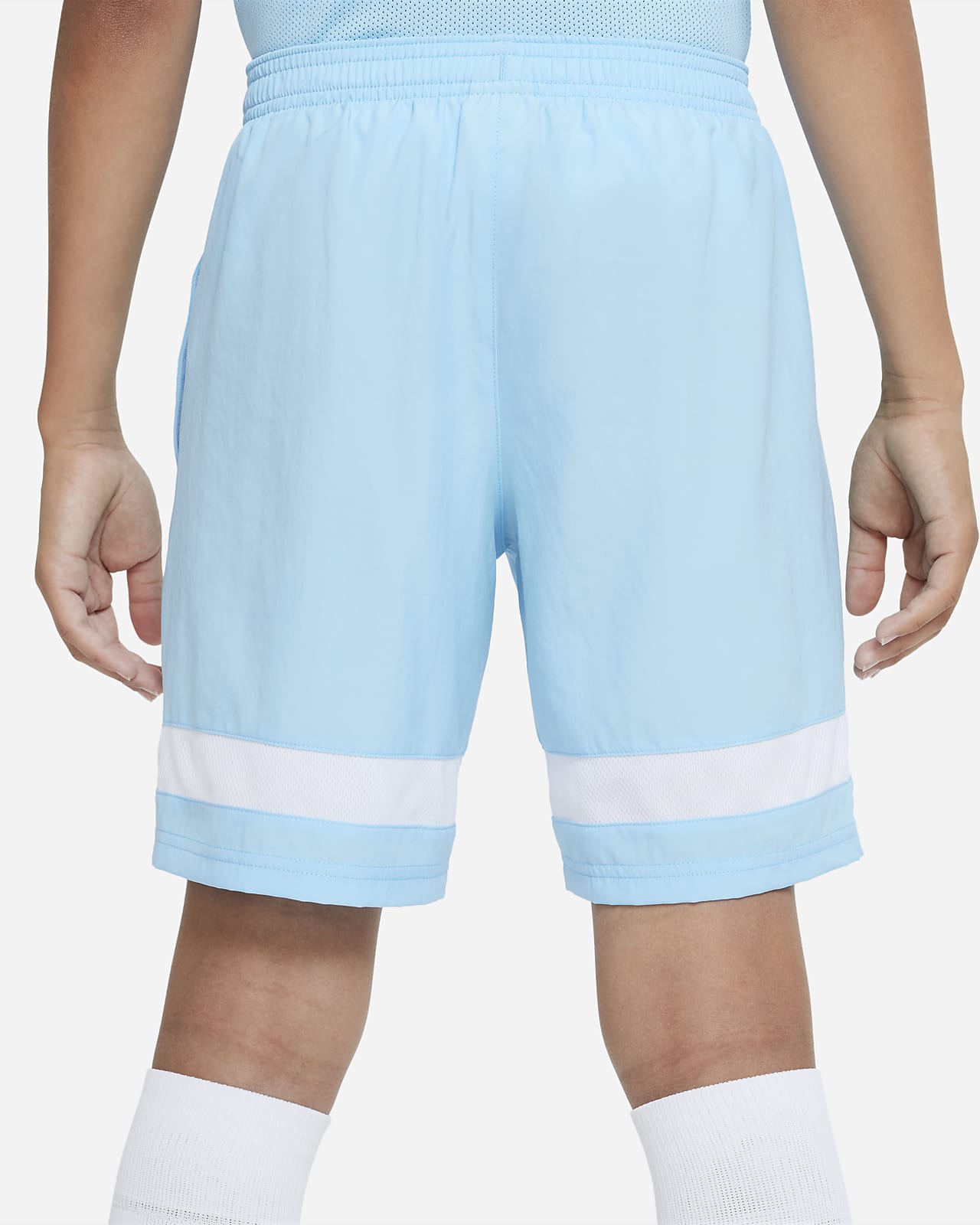 white nike academy shorts