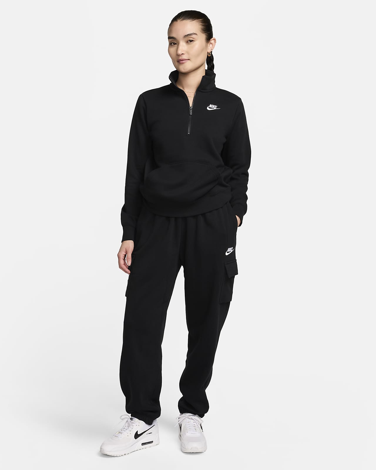 Nike Women's Sportswear Club Fleece Mid-Rise Oversized Cargo