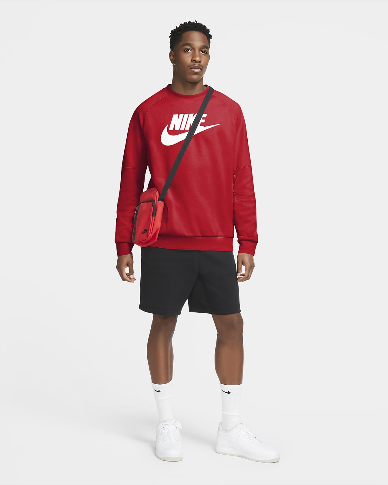men's fleece crew nike sportswear