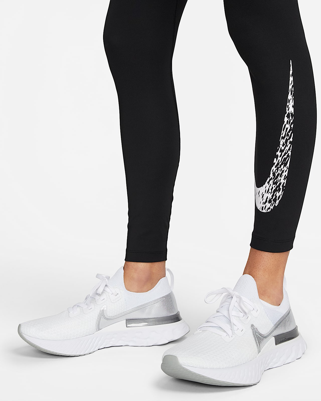 Nike Dri-FIT Swoosh Run Leggings de running de 7/8 de talle medio - Mujer.  Nike ES