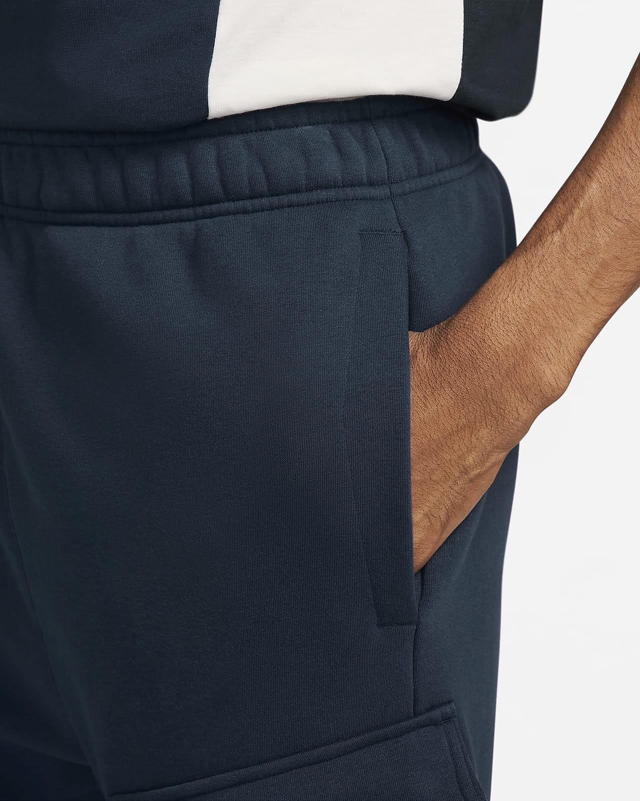 Nike Sportswear Club Fleece Cargo Pants Charcoal Heather/Anthracite/White  Men's - US