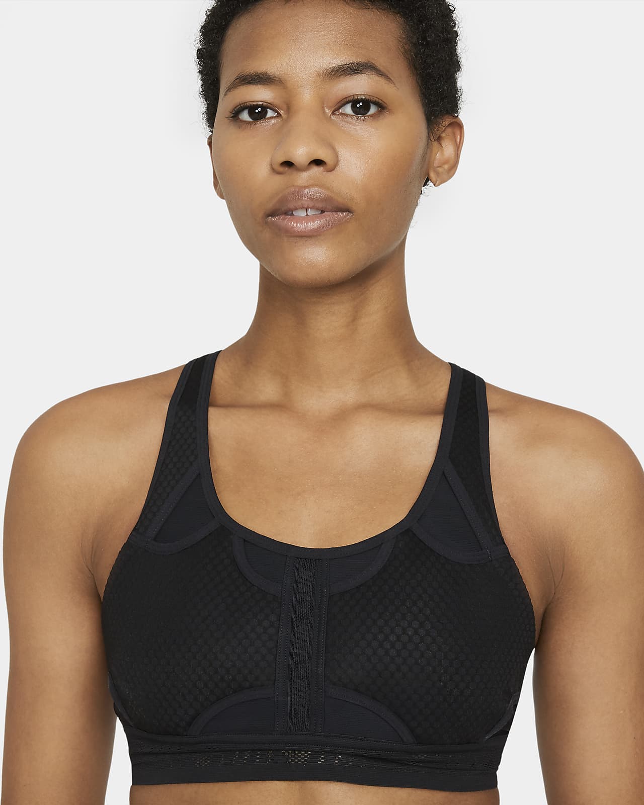 womens black nike sports bra