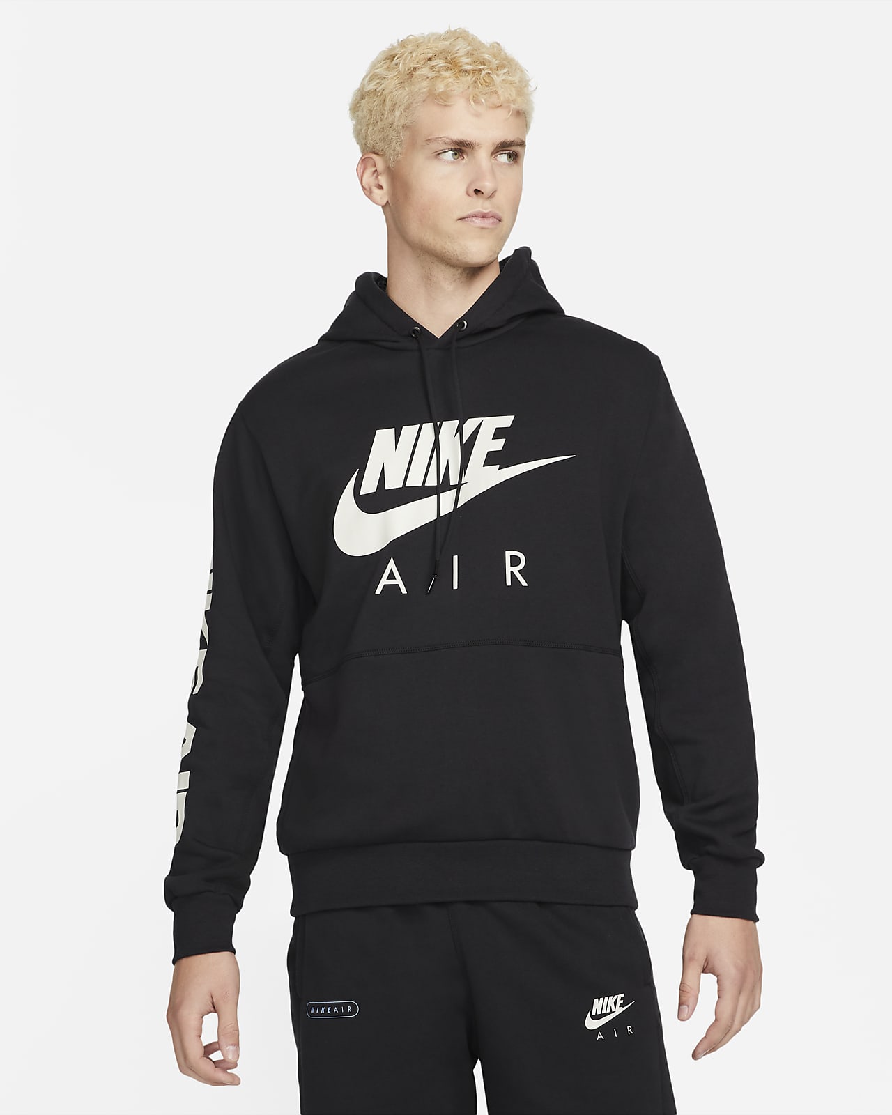 nike air hoodie gray