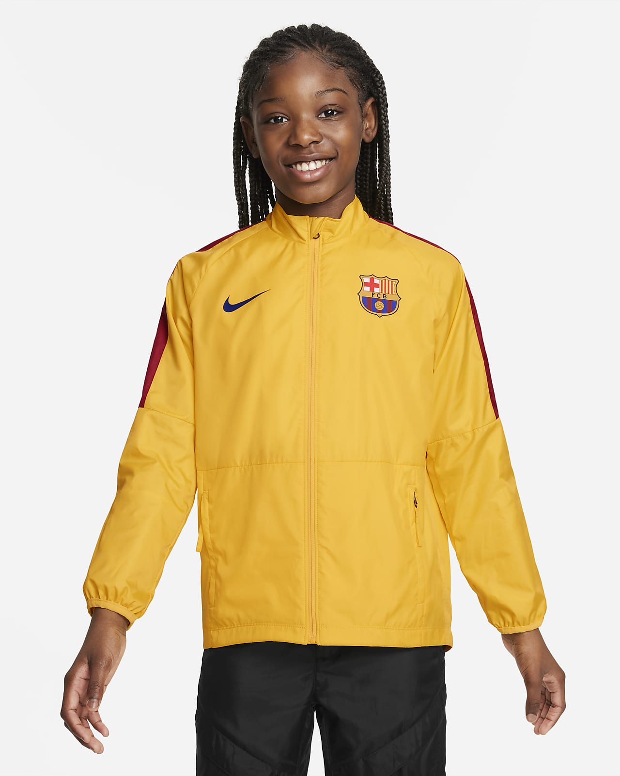 Barcelona Academy AWF Big Kids' Nike Soccer Full-Zip Jacket. Nike.com