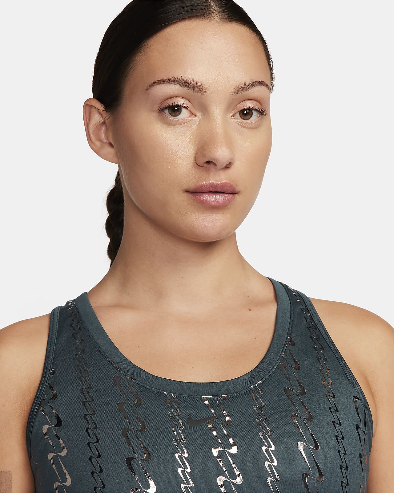 Nike Dri-FIT One Women's Cropped Printed Tank Top