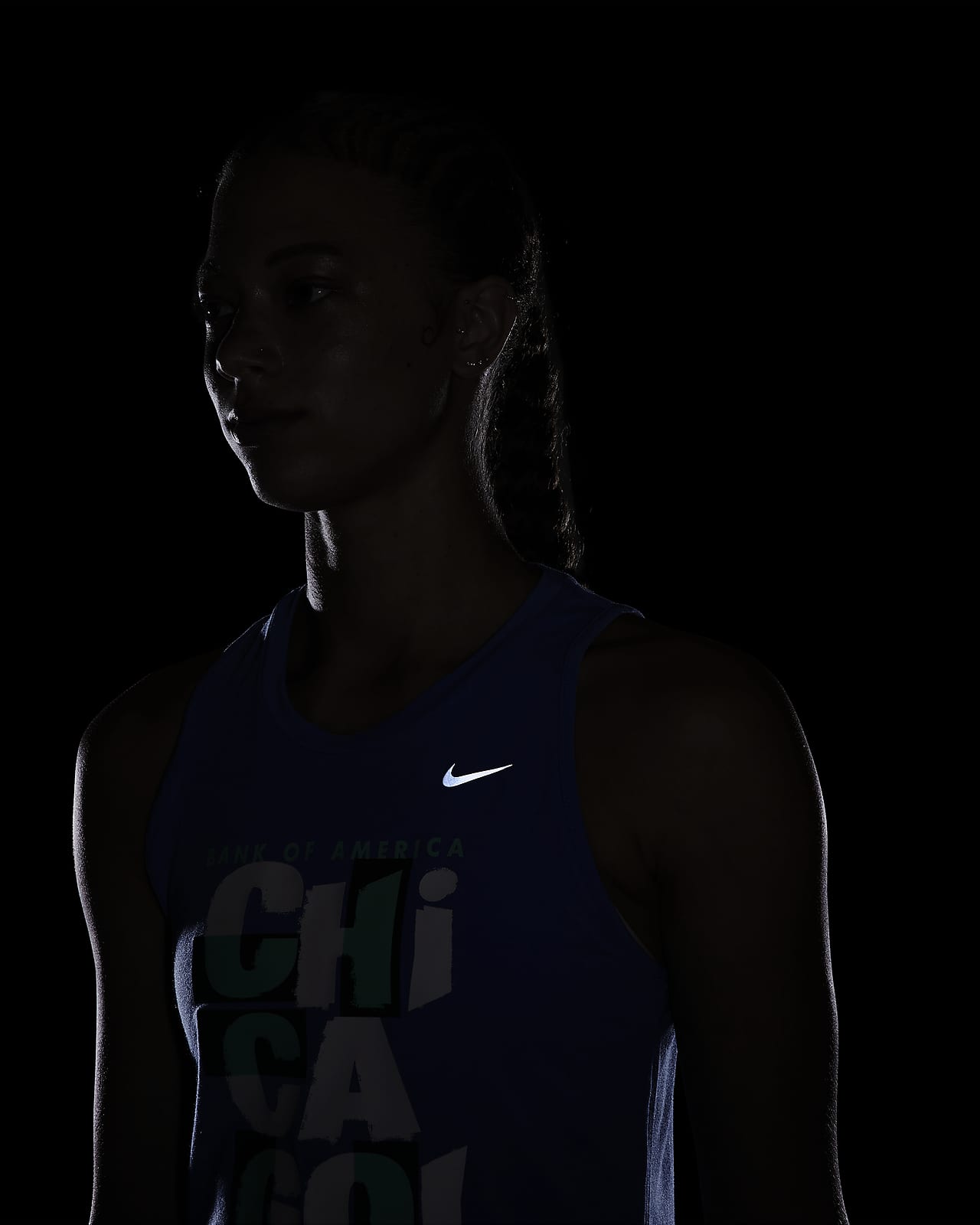 Nike Womens One Slim Tank Top - Black