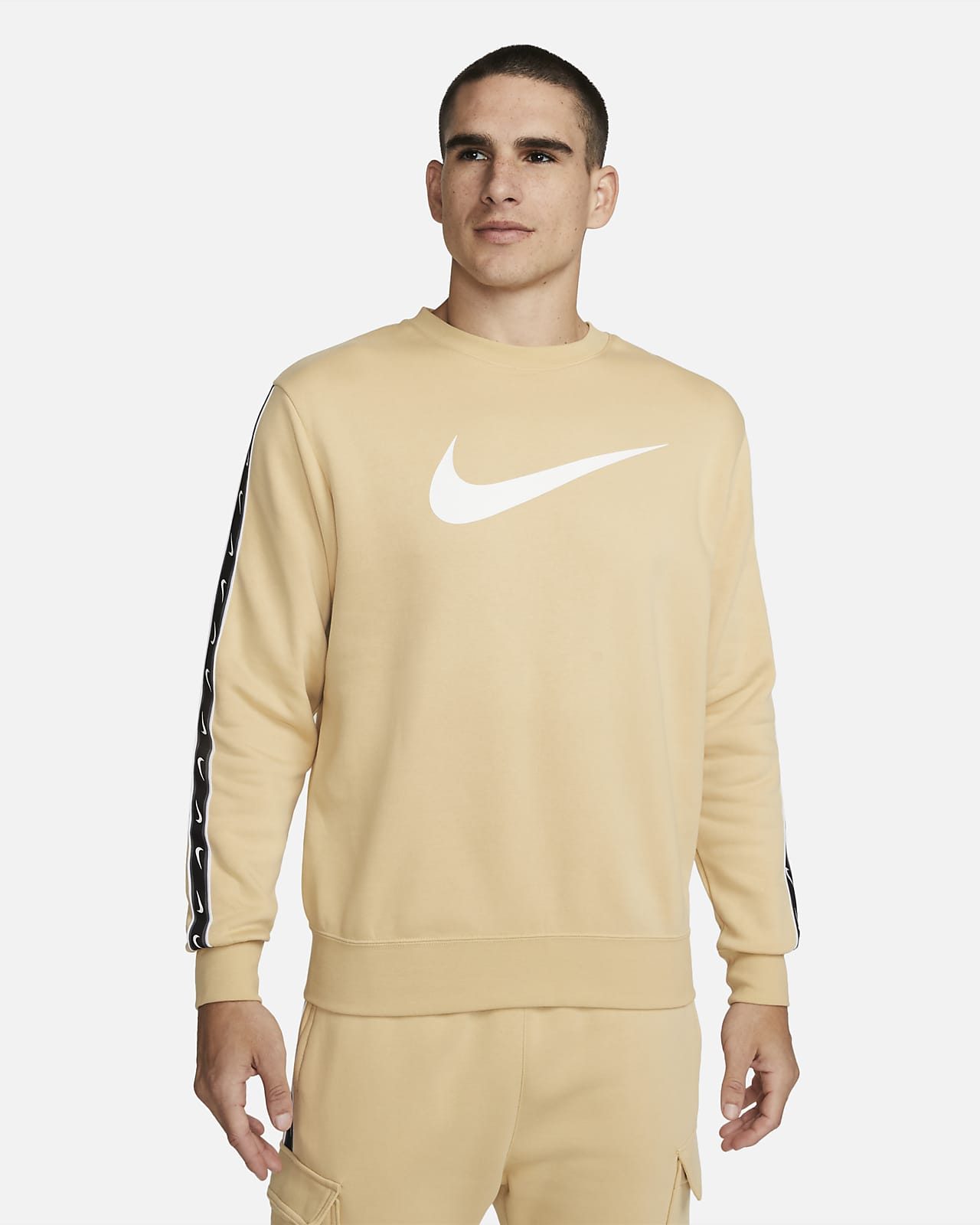 Nike Sportswear Repeat-sweatshirt i fleece til mænd. DK
