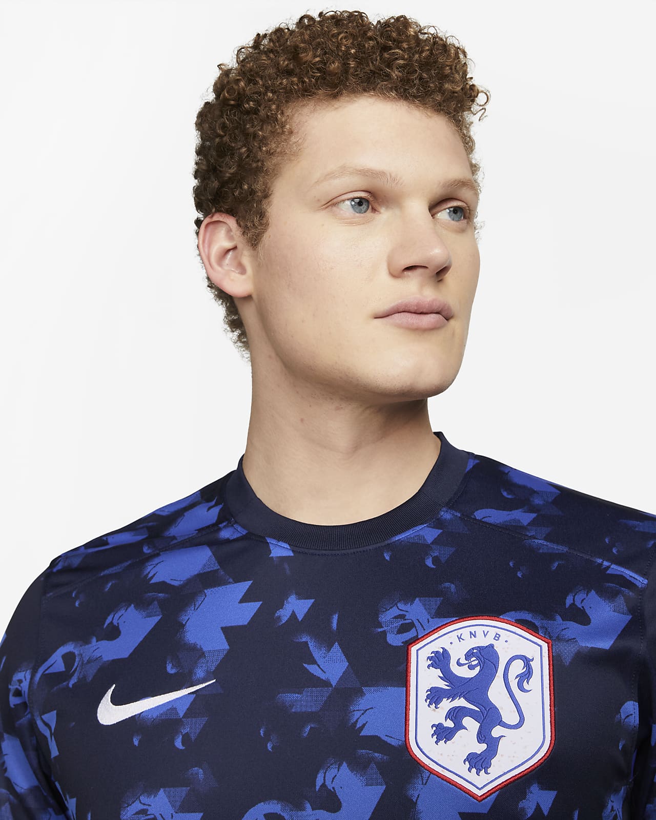 Nike Netherlands 2022/23 Stadium Away Men's Dri-fit Soccer Jersey In Blue