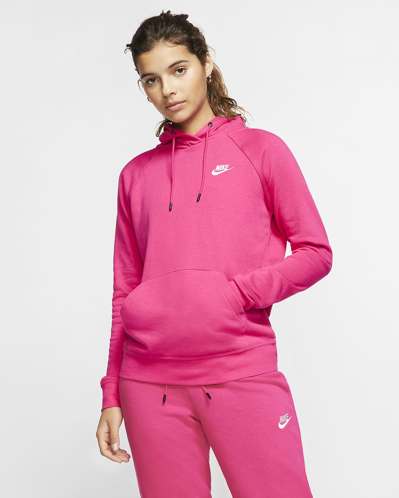 nike sportswear essentials women's oversized fleece sweatshirt green