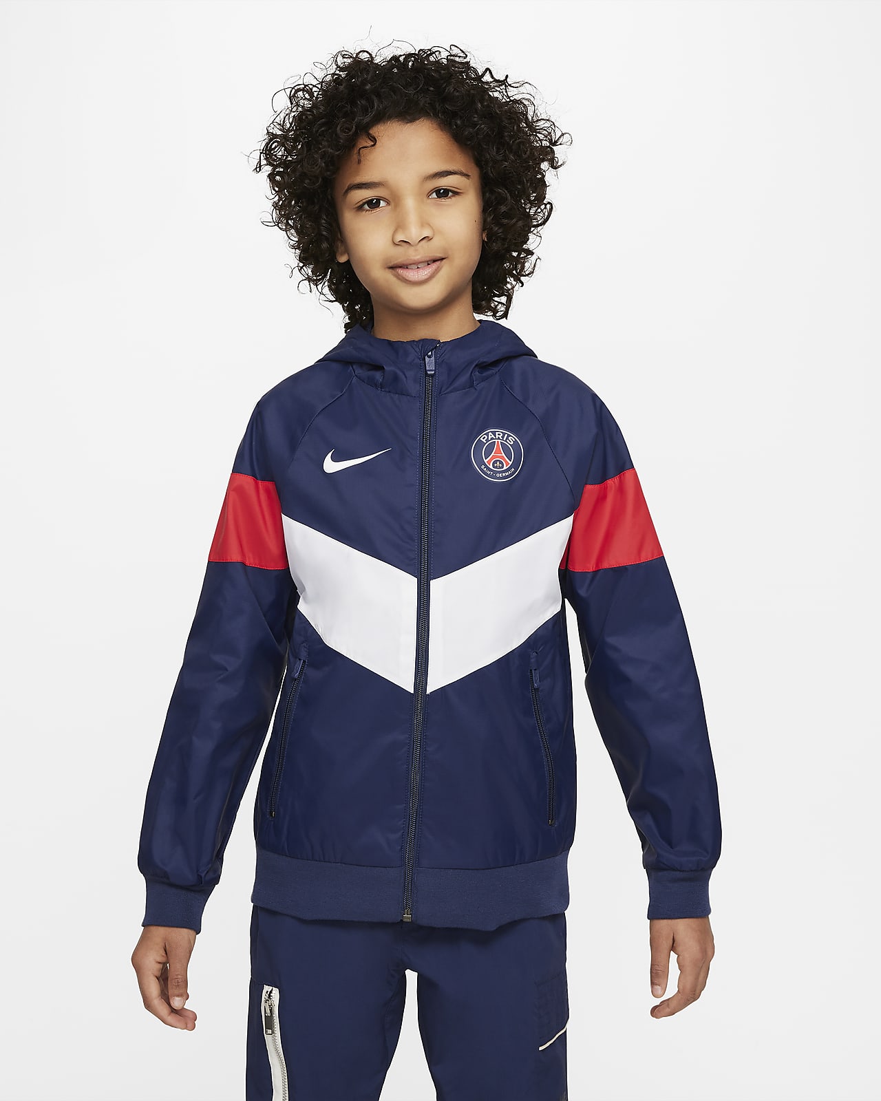Lam neutrale map Paris Saint-Germain Big Kids' Hooded Jacket. Nike.com