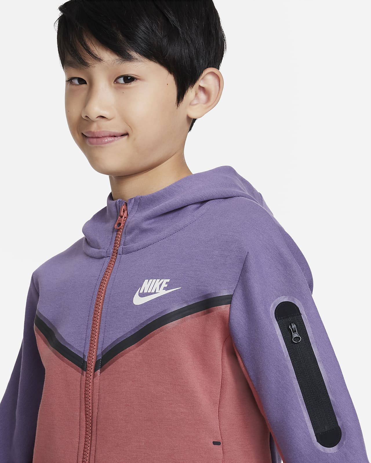 Nike Sportswear Fleece Older Kids' (Boys') Full-Zip Hoodie. AU