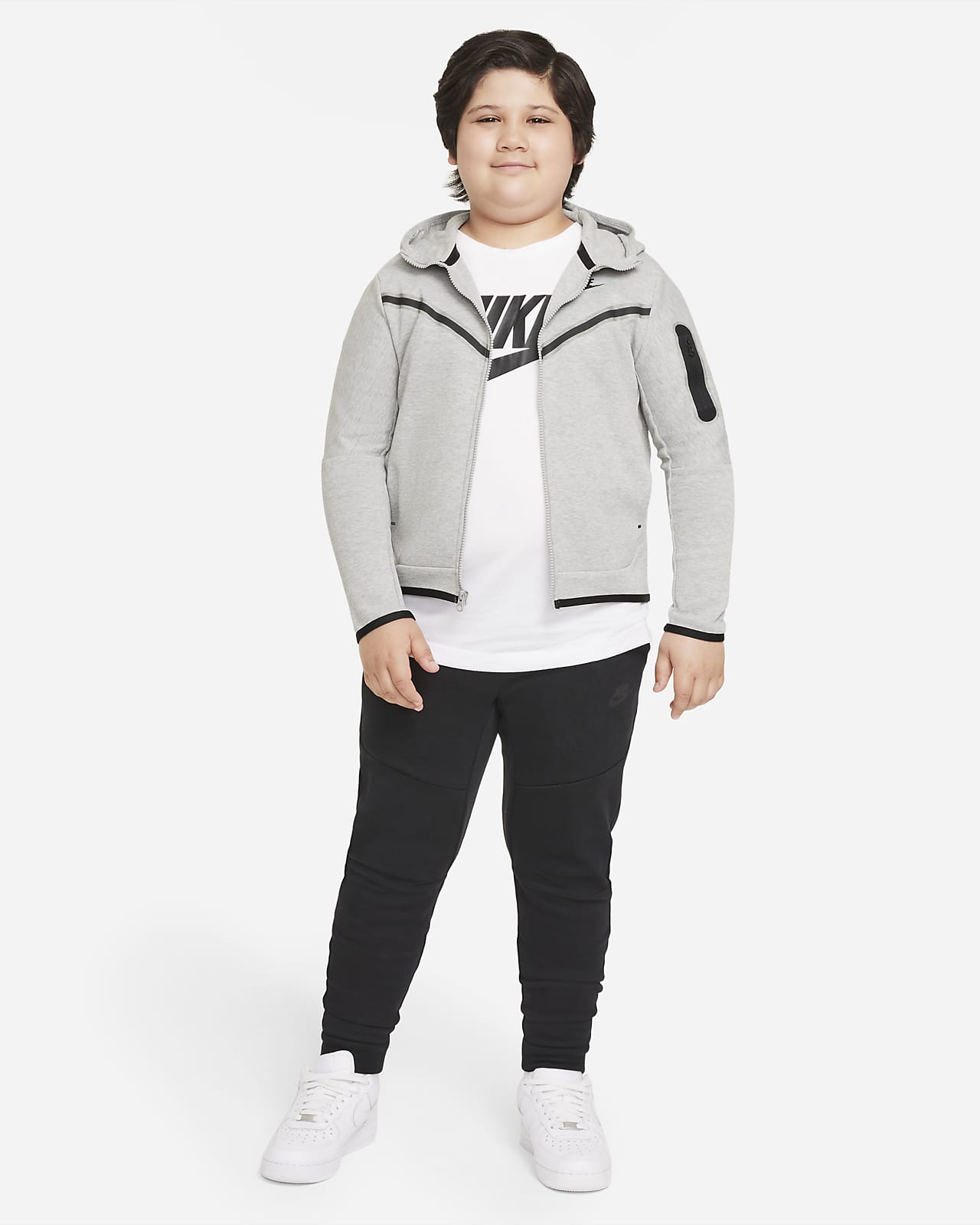 Concentratie deze de sneeuw Nike Sportswear Tech Fleece Big Kids' (Boys') Full-Zip Hoodie (Extended  Size). Nike.com