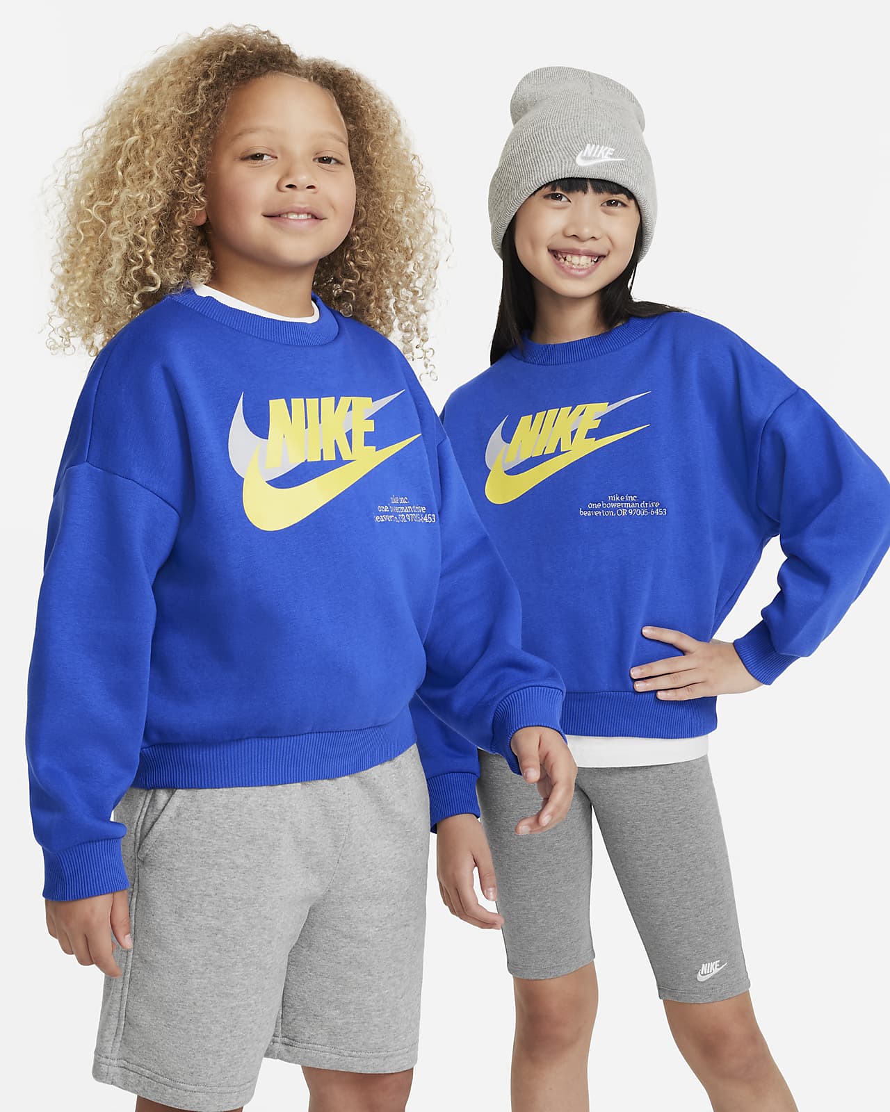 Nike Sportswear Icon Fleece Big Kids' Oversized Sweatshirt