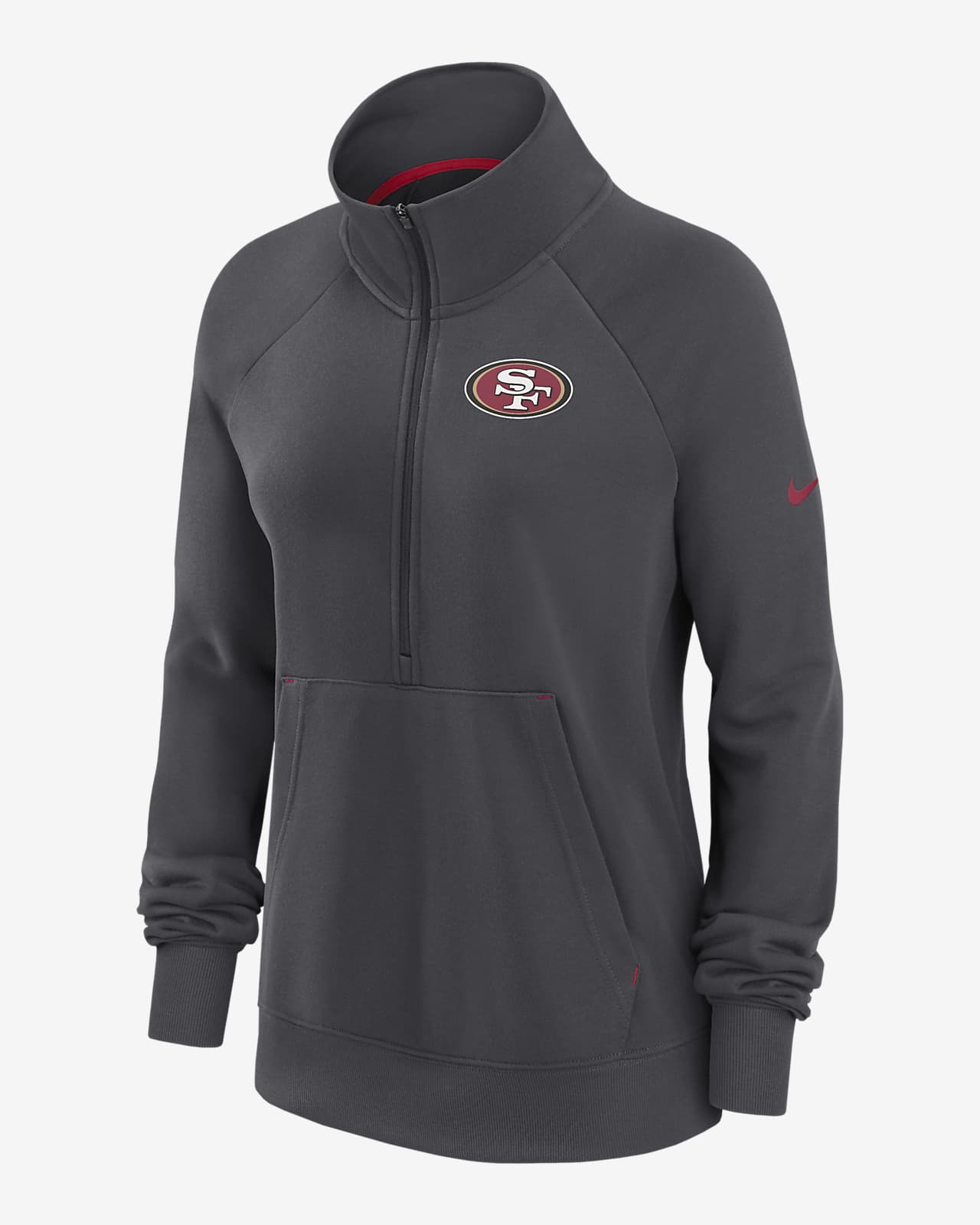 Nike Dri-FIT Premium (NFL San Francisco 49ers) Women's 1/2-Zip Pullover