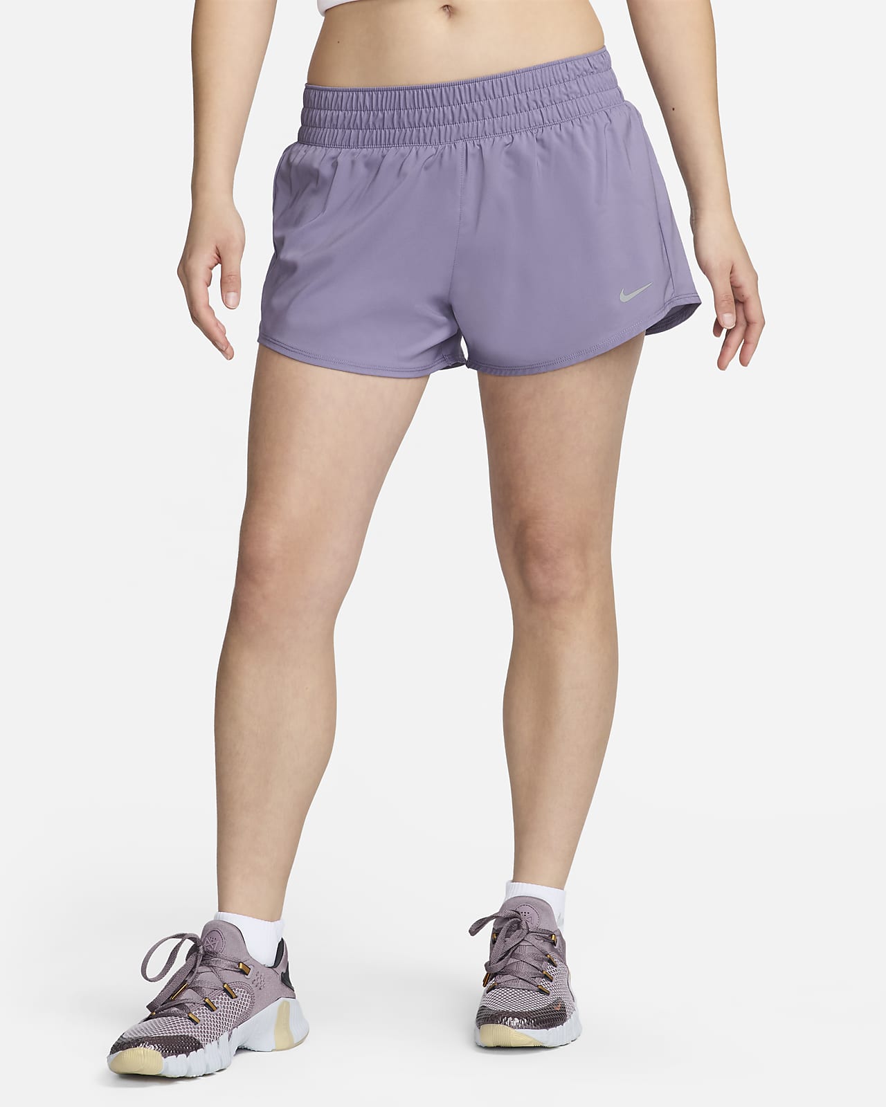 Nike One Dri Fit High Rise Leggings Purple