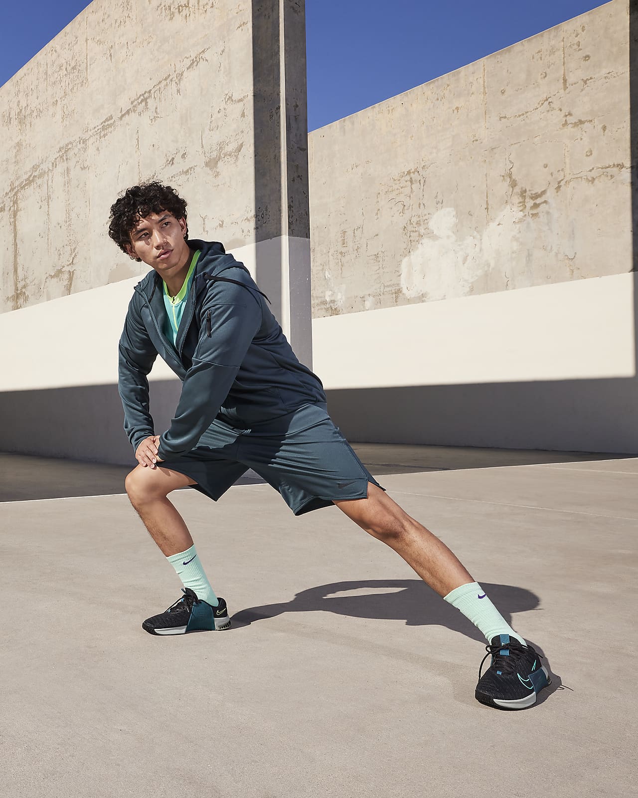 Nike Men's Metcon 9 Training Shoes, Size 10, Blk/Geode Teal/Jade/Green