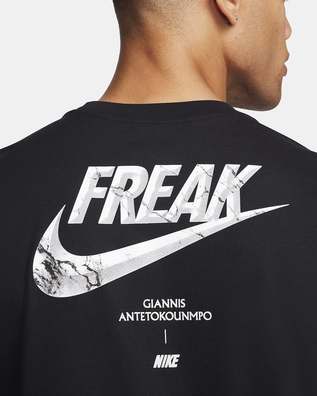 Nike Performance NBA DRY TEE - T-shirt imprimé - black/white/noir