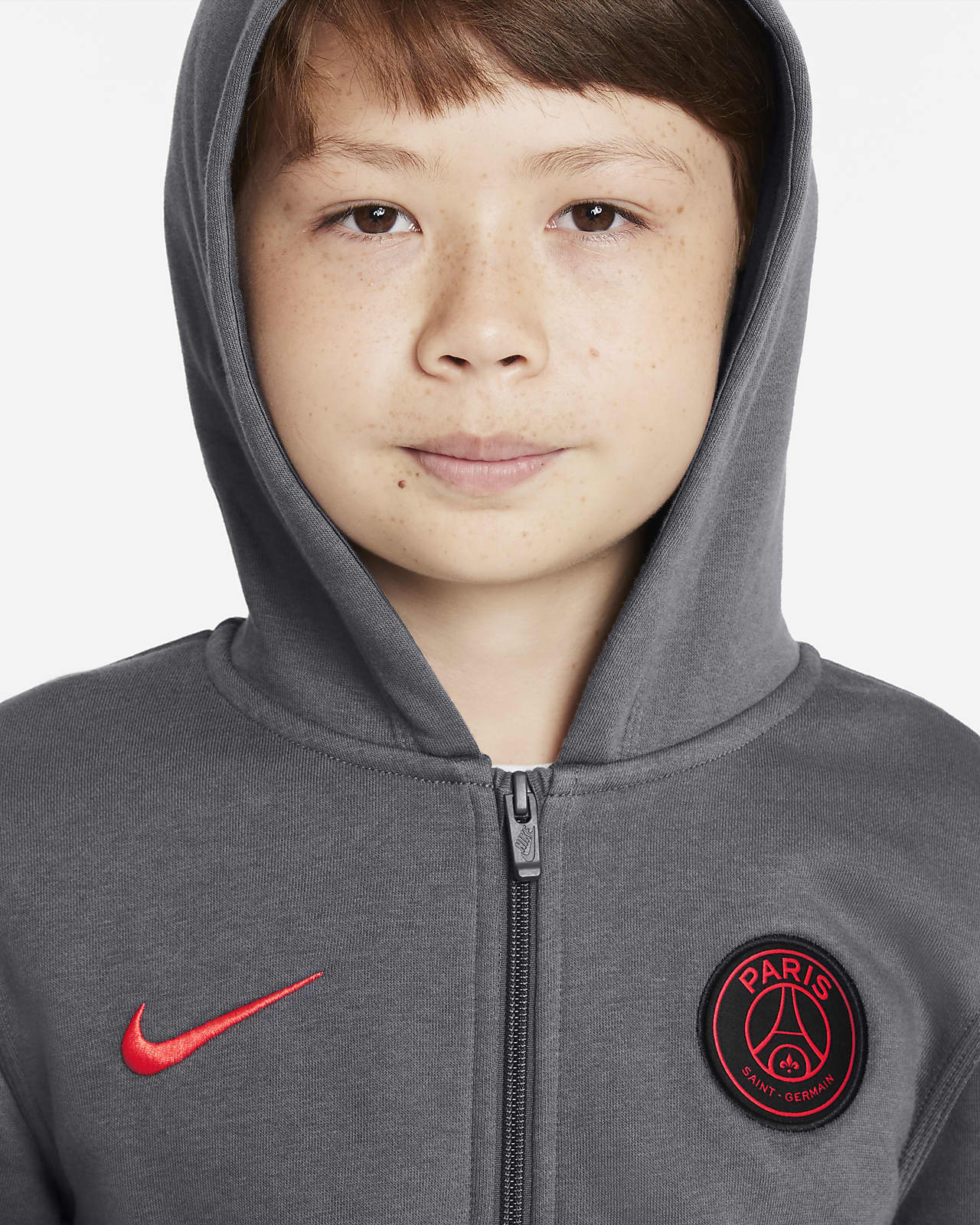París Saint-Germain Sudadera con capucha y cremallera completa de tejido  Fleece - Niño/a. Nike ES