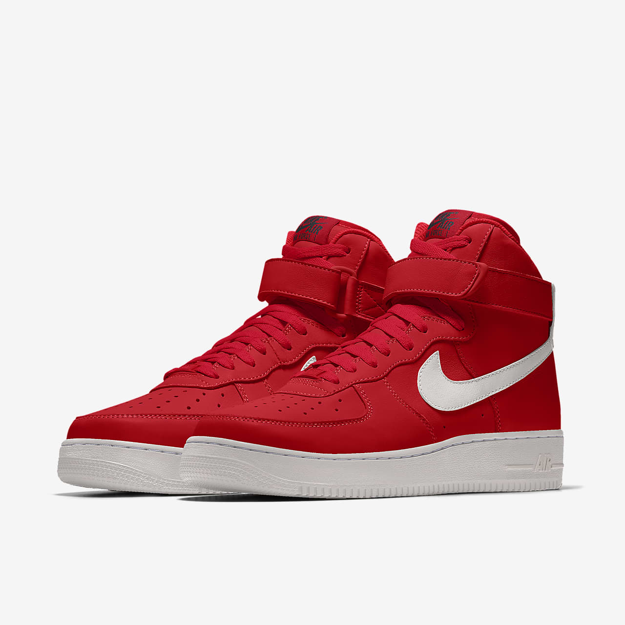 nike air force 1 high men's skateboarding shoes red