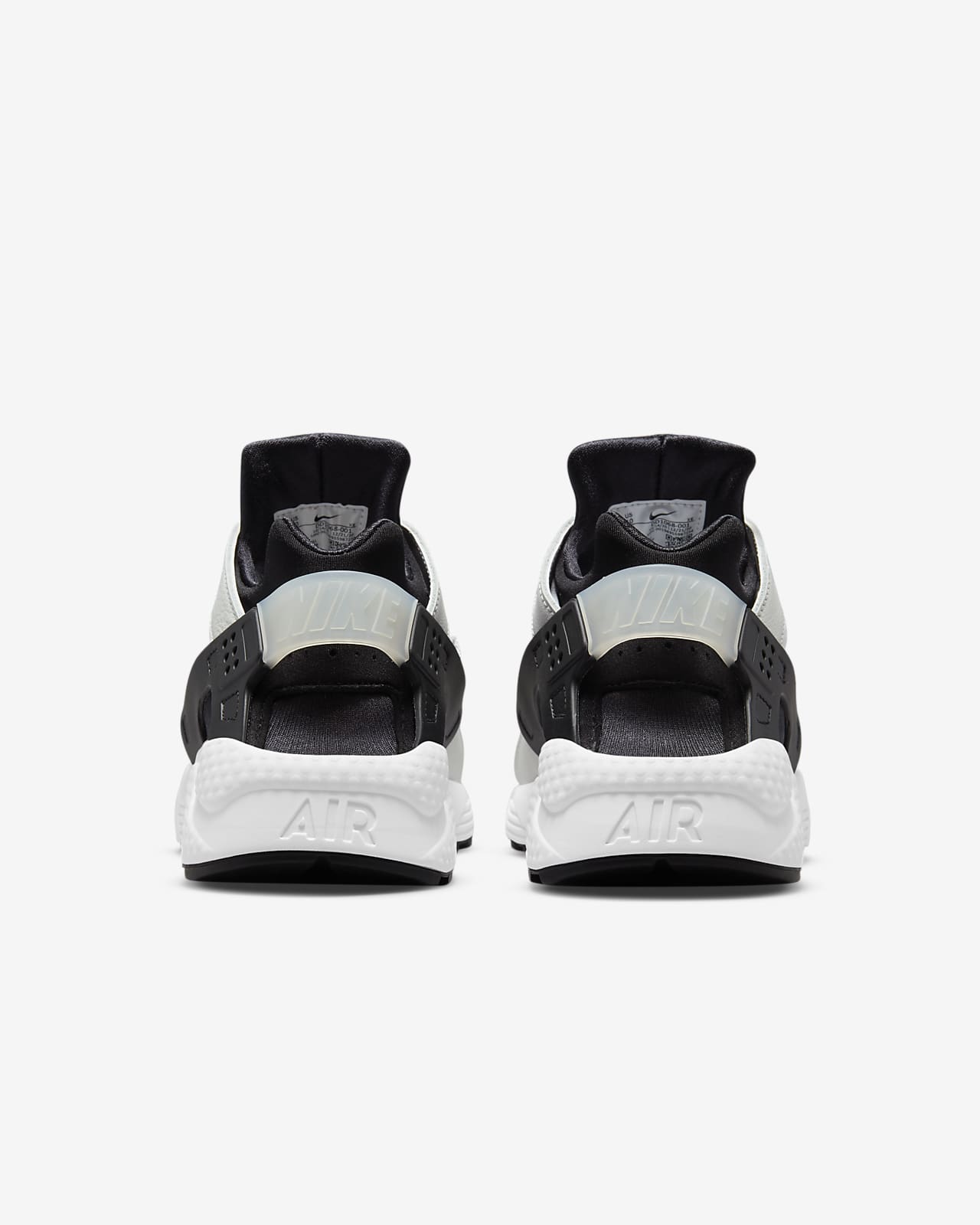 Nike Mens Air Huarache Black/Black/White Running Shoe