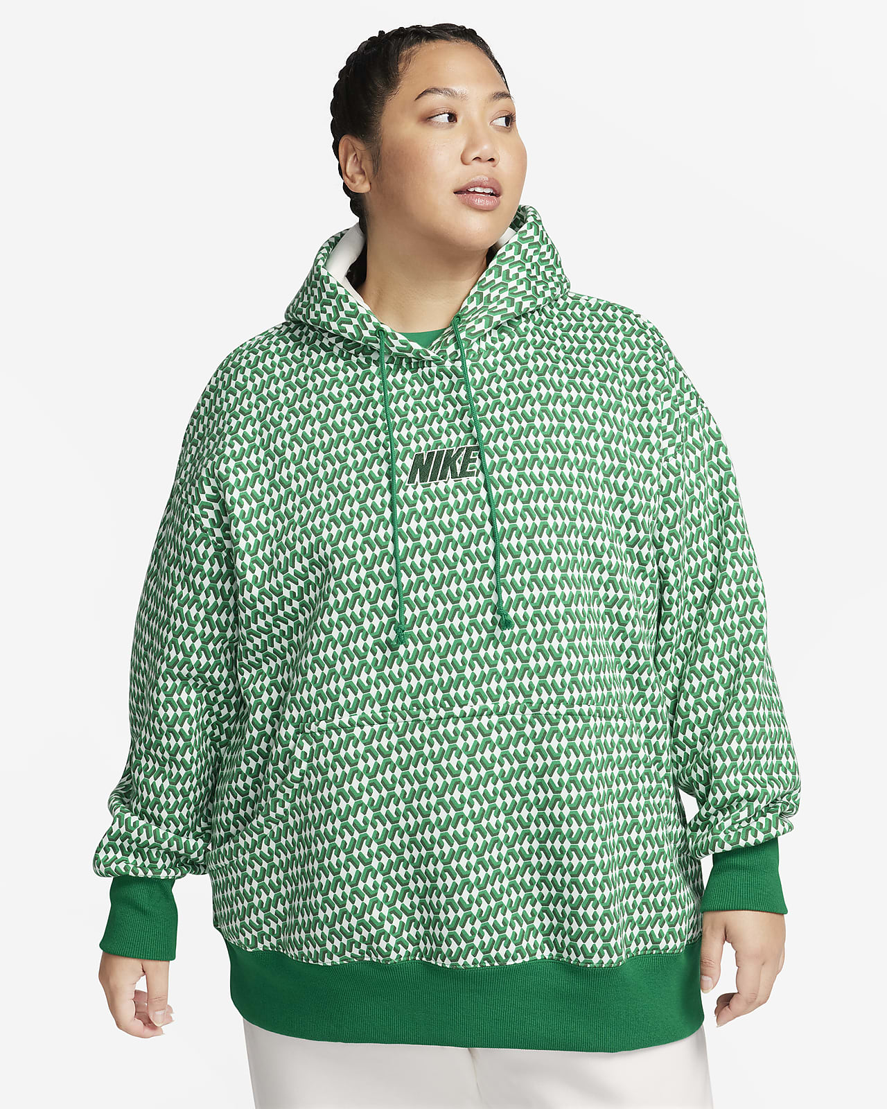 Mens Plus Size Line Print Fleece Hoodie For Big And Tall Guys, Discounts  For Everyone