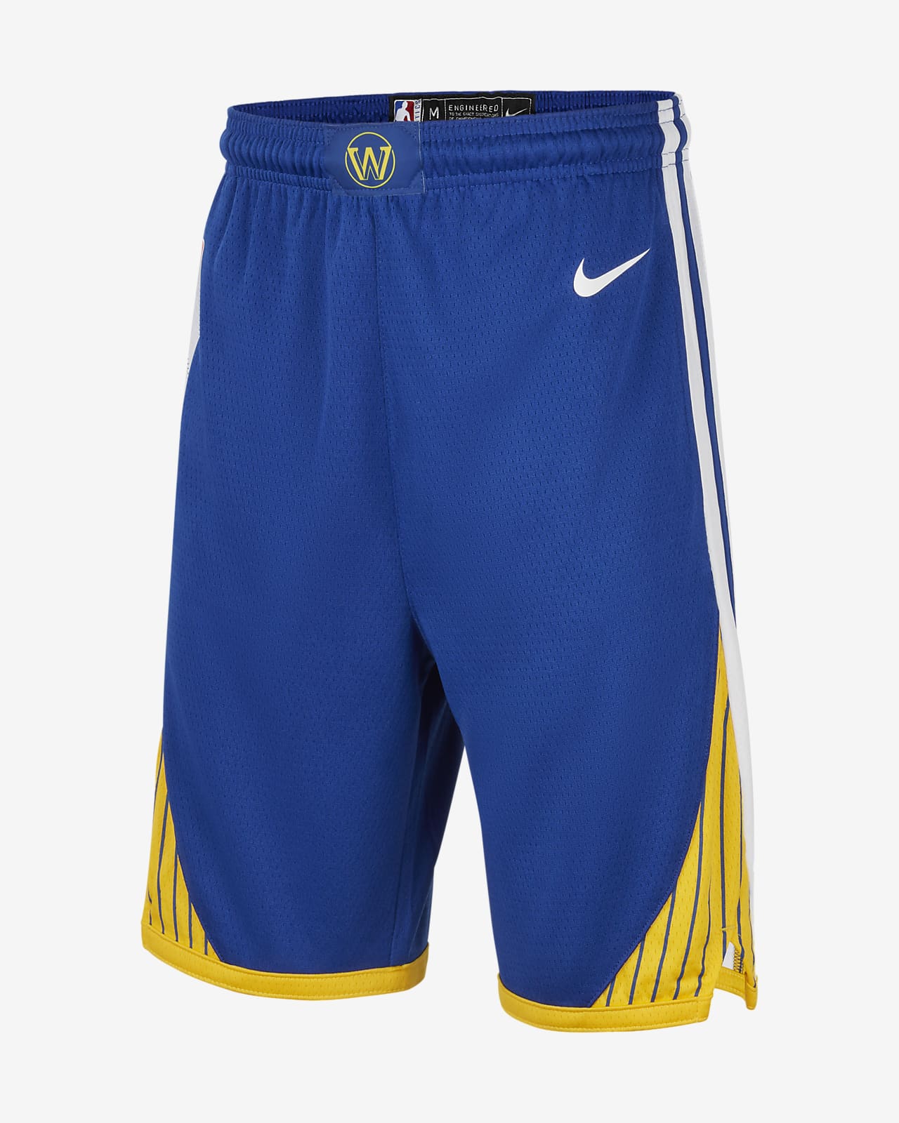 Golden State Warriors Icon Edition Nike NBA Swingman-shorts til større børn