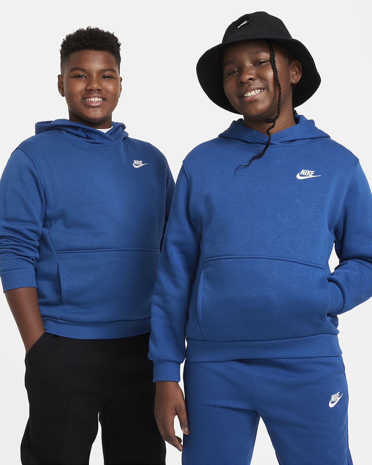 Nike Sportswear Club Fleece Older Kids' Pullover Hoodie (Extended Size).  Nike CA