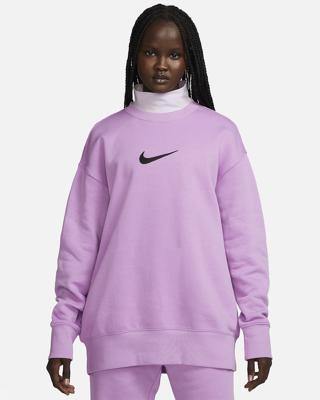 Nike Fleece Women's Oversized Fleece Sweatshirt. UK