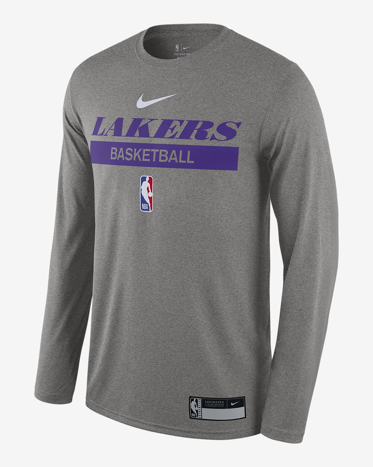 Lakers Men's Dri-FIT NBA Practice Long-Sleeve T-Shirt. Nike .com
