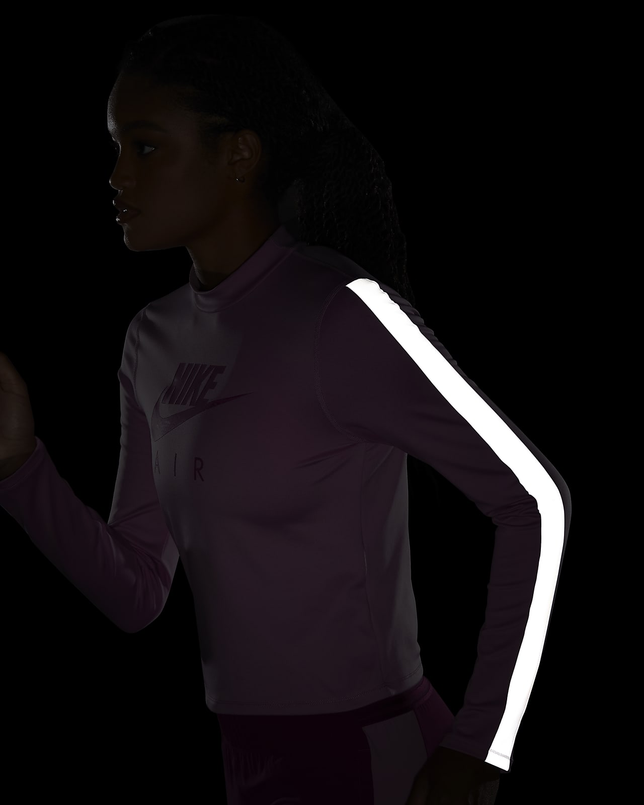 nike air running long sleeve top