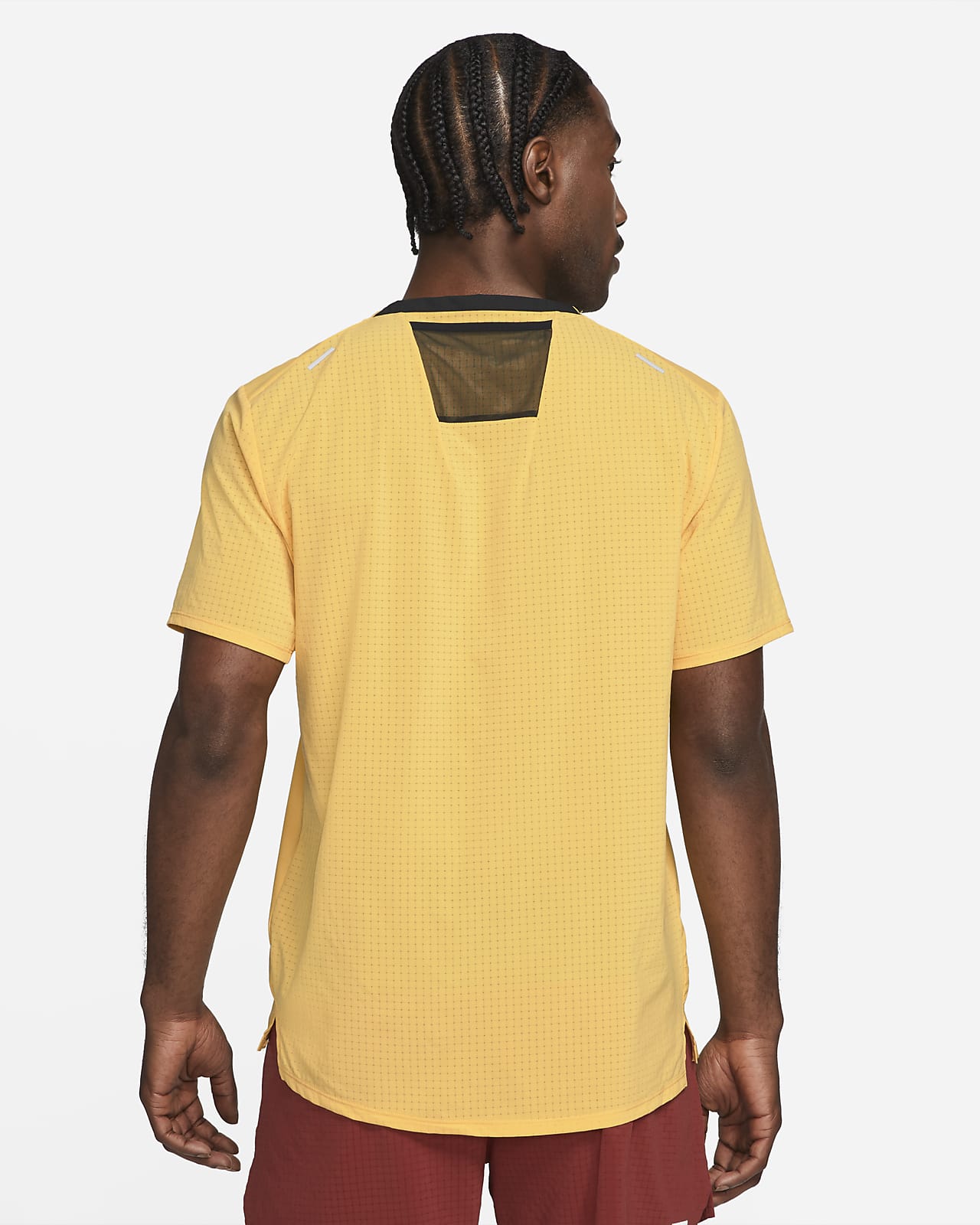 nike yellow running top