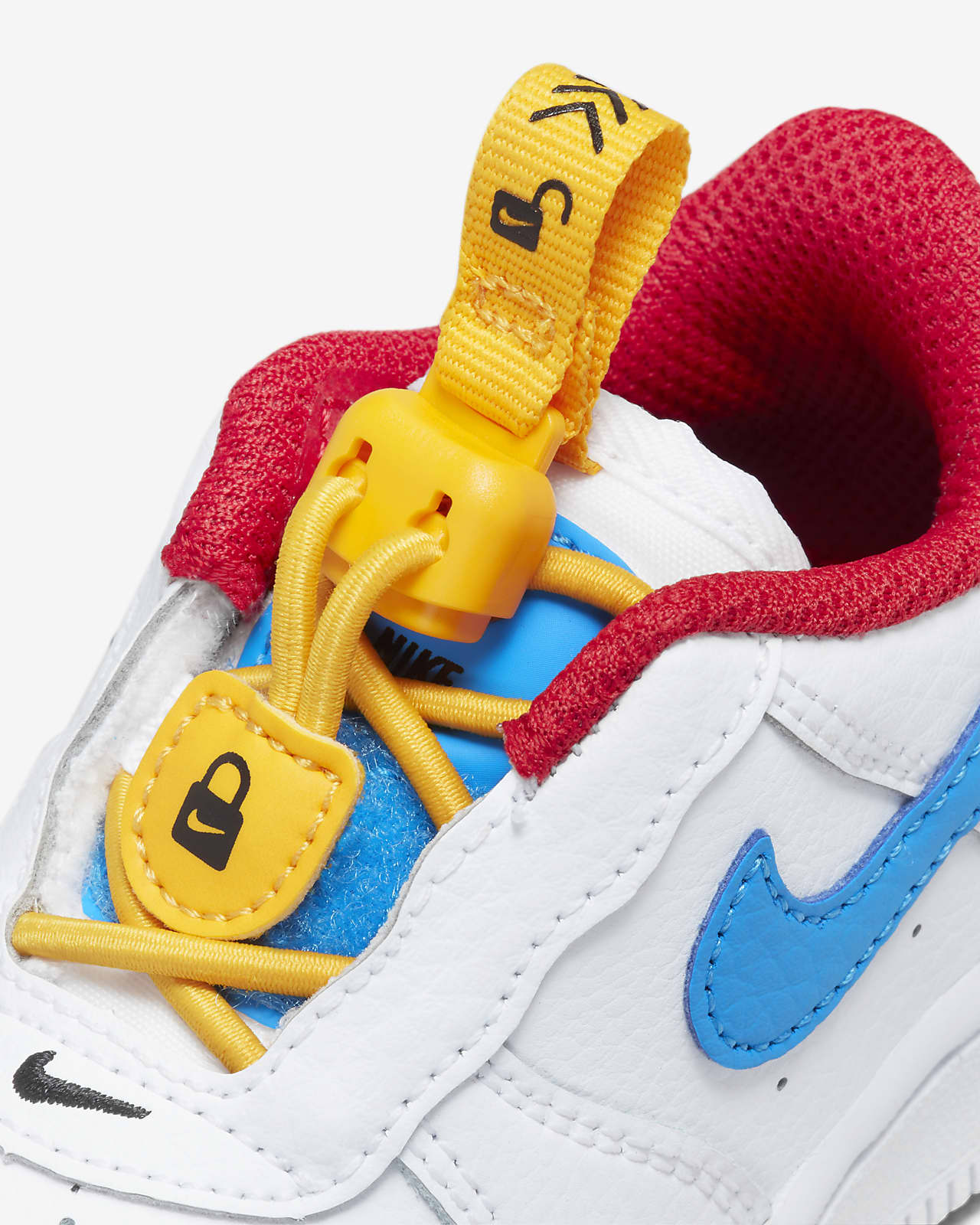 Nike Force 1 LV8 Peace Love Yellow Preschool Boys' Shoes, Size: 3