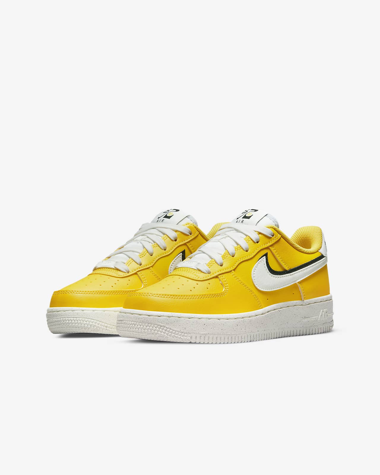 nike air force 1 womens yellow swoosh