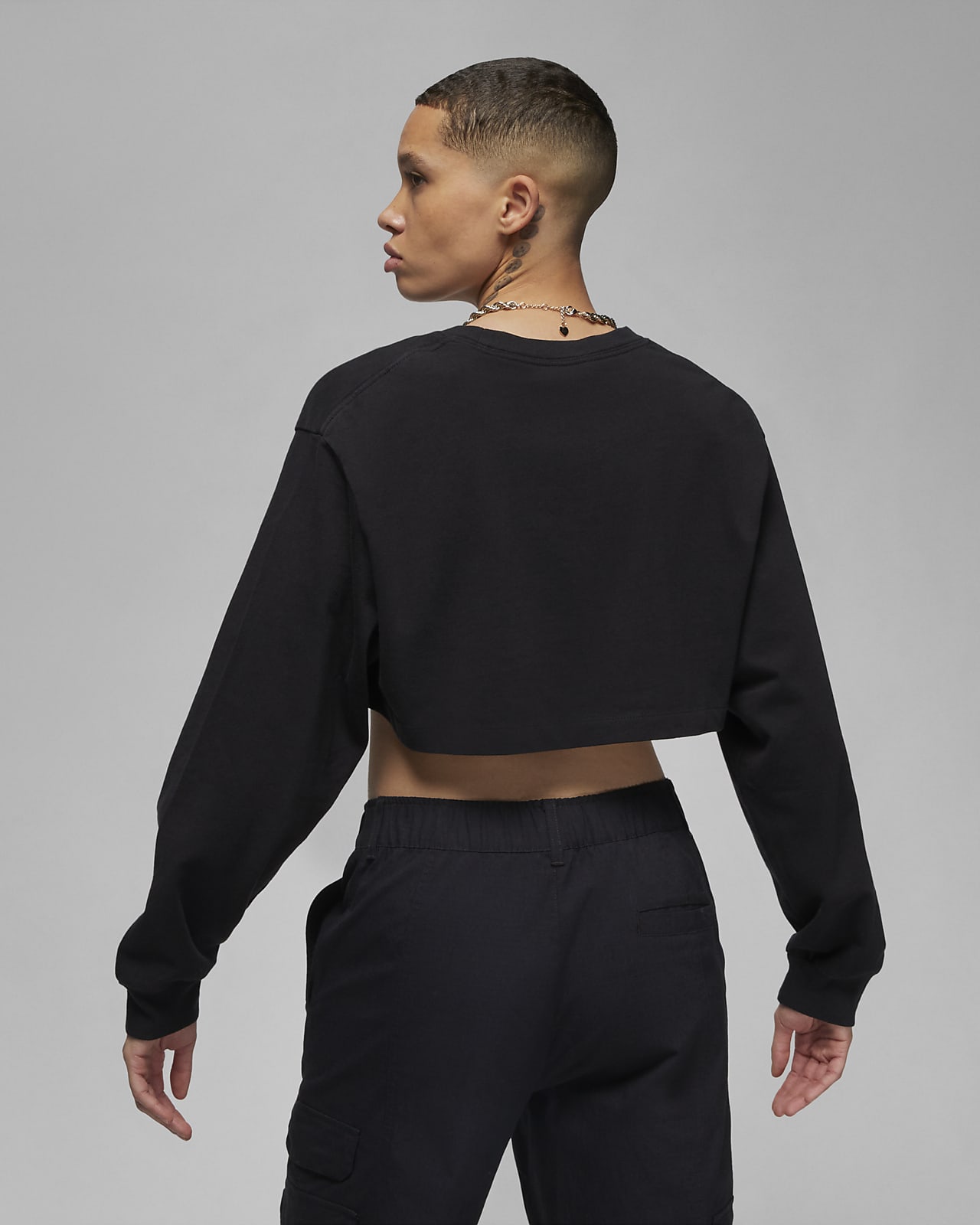 Jordan Women's Long-Sleeve Crop Top. Nike NO