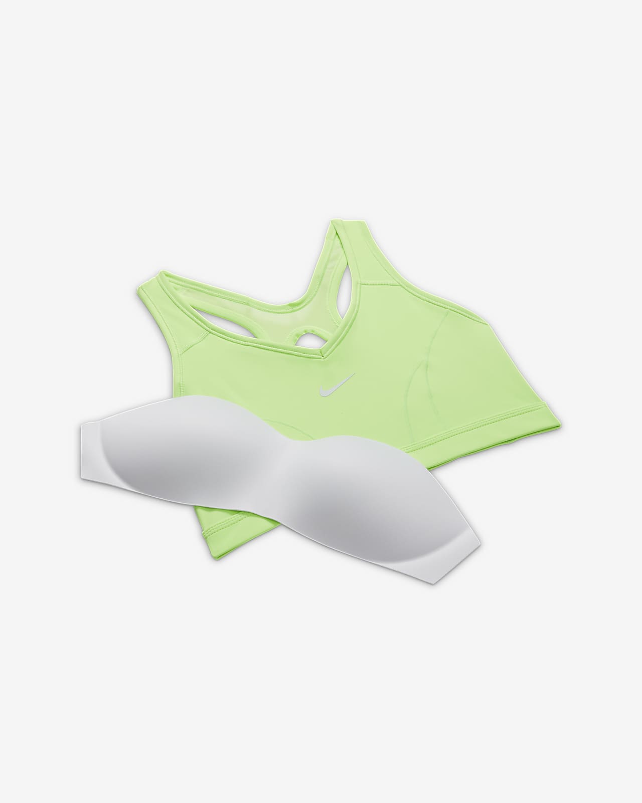Nike公式 ナイキ Dri Fit スウッシュ アイコン クラッシュ ウィメンズ ミディアムサポート ワンピース パッド Vネック スポーツブラ オンラインストア 通販サイト
