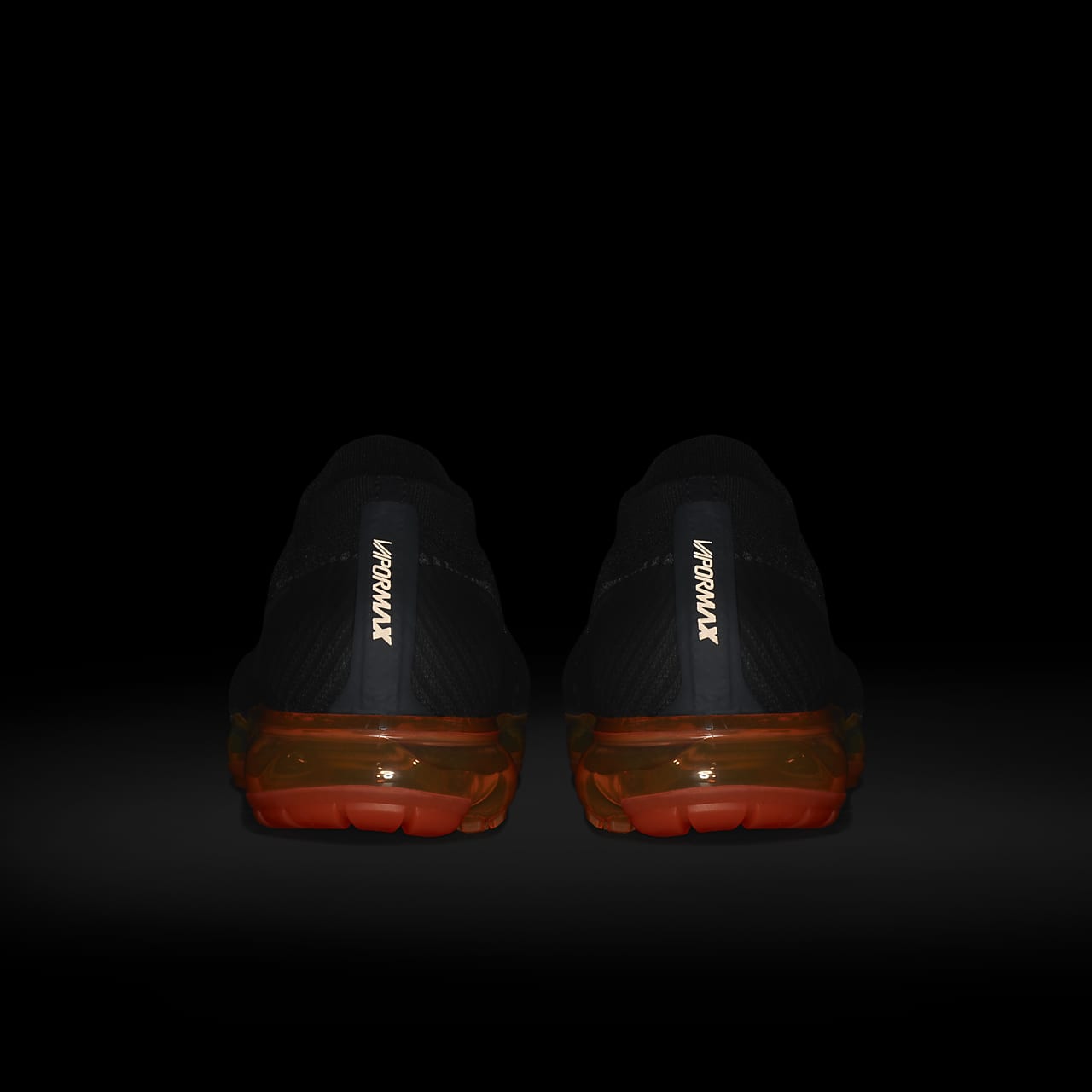nike air max flyknit black orange