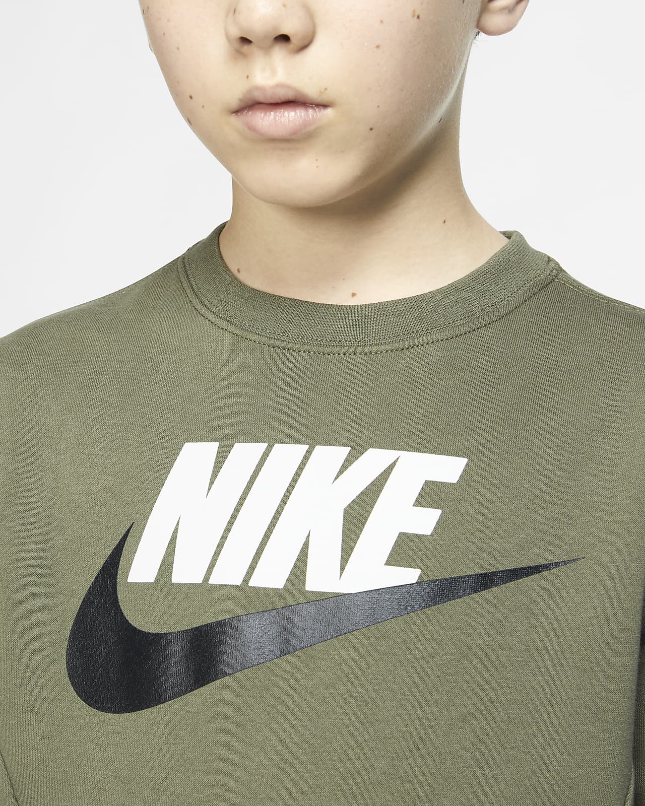 Tröja Nike Sportswear Club Fleece med rund hals för ungdom Tröja Nike Sportswear Club Fleece med rund hals för ungdom