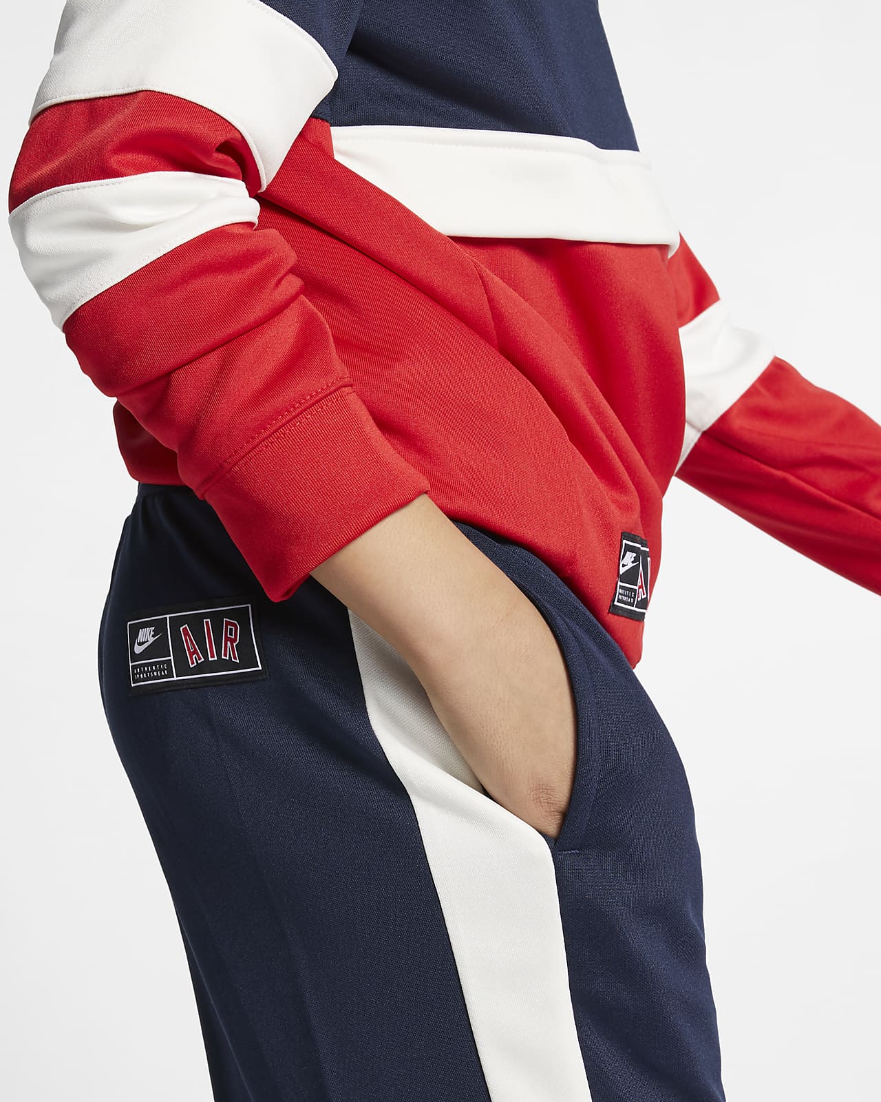 nike air tracksuit red