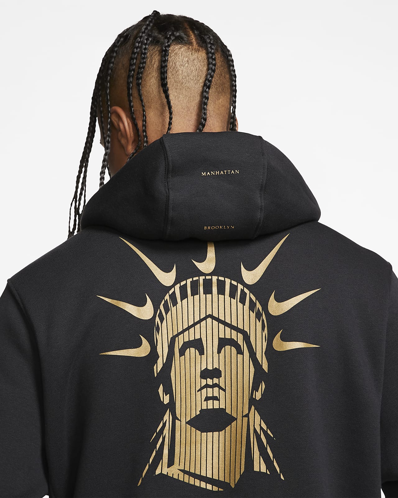 black gold nike hoodie