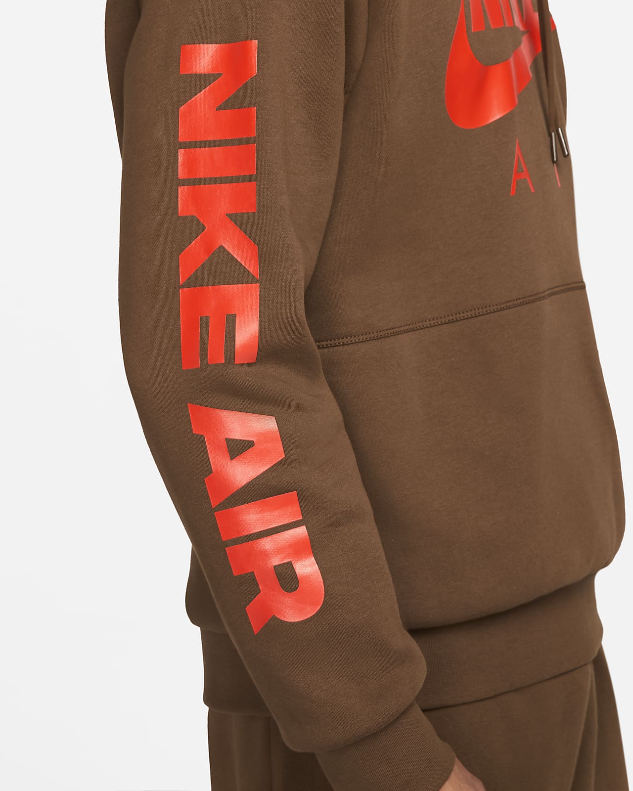 Nike Air Mens Brushed Back Fleece Pullover Hoodie Nike Ae 8410