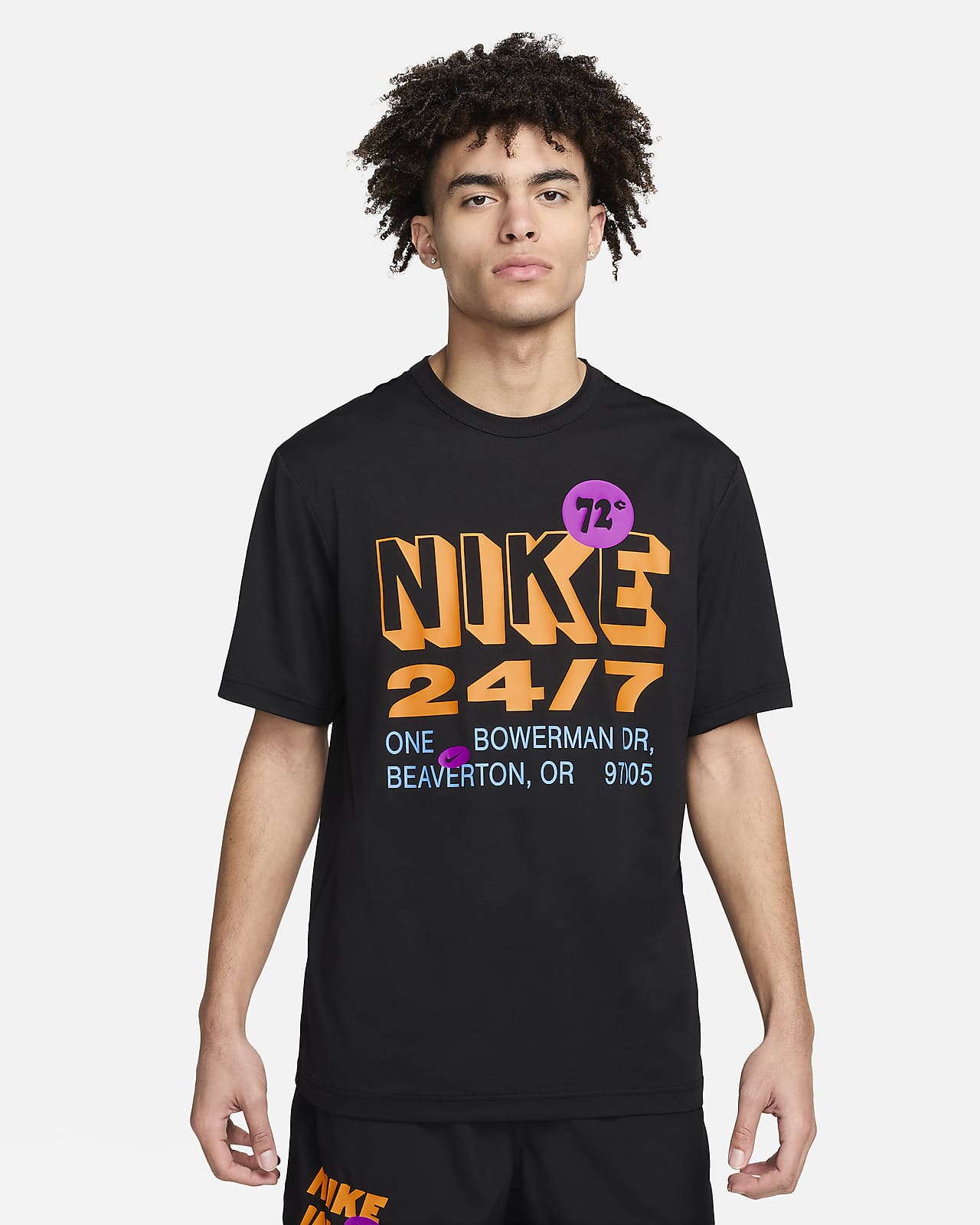 Ανδρική κοντομάνικη μπλούζα fitness Dri-FIT UV Nike Hyverse