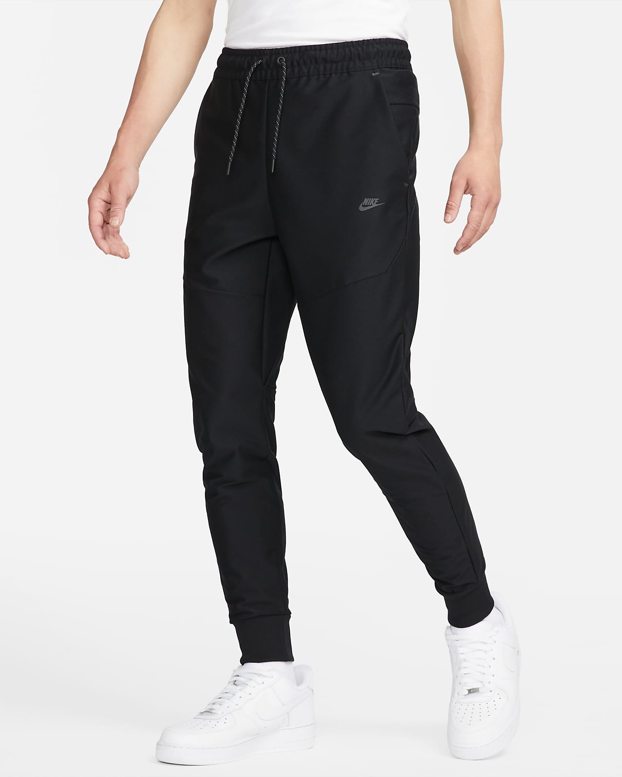 nike tech bottoms black