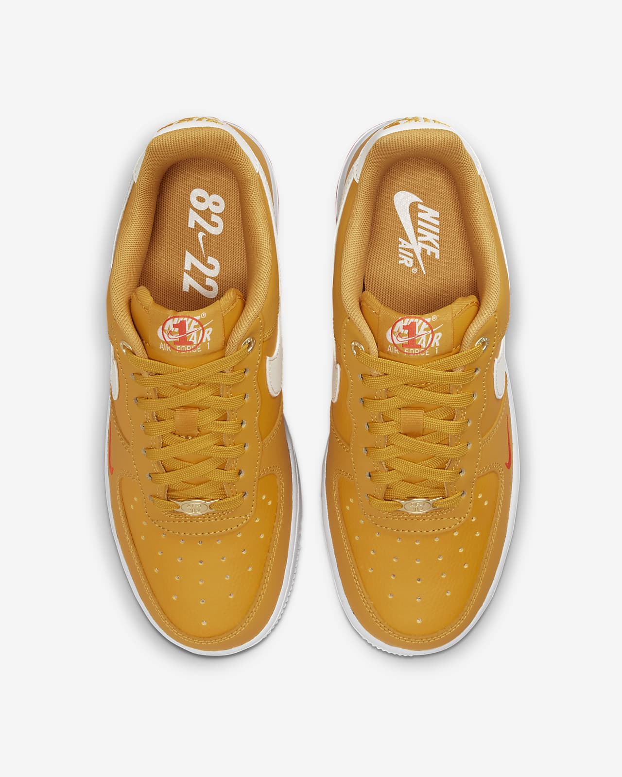 Nike Air Force 1 '07 Low SE Women's Shoes Yellow Ochre-Sail-White dq7582-700, Size: 6.5