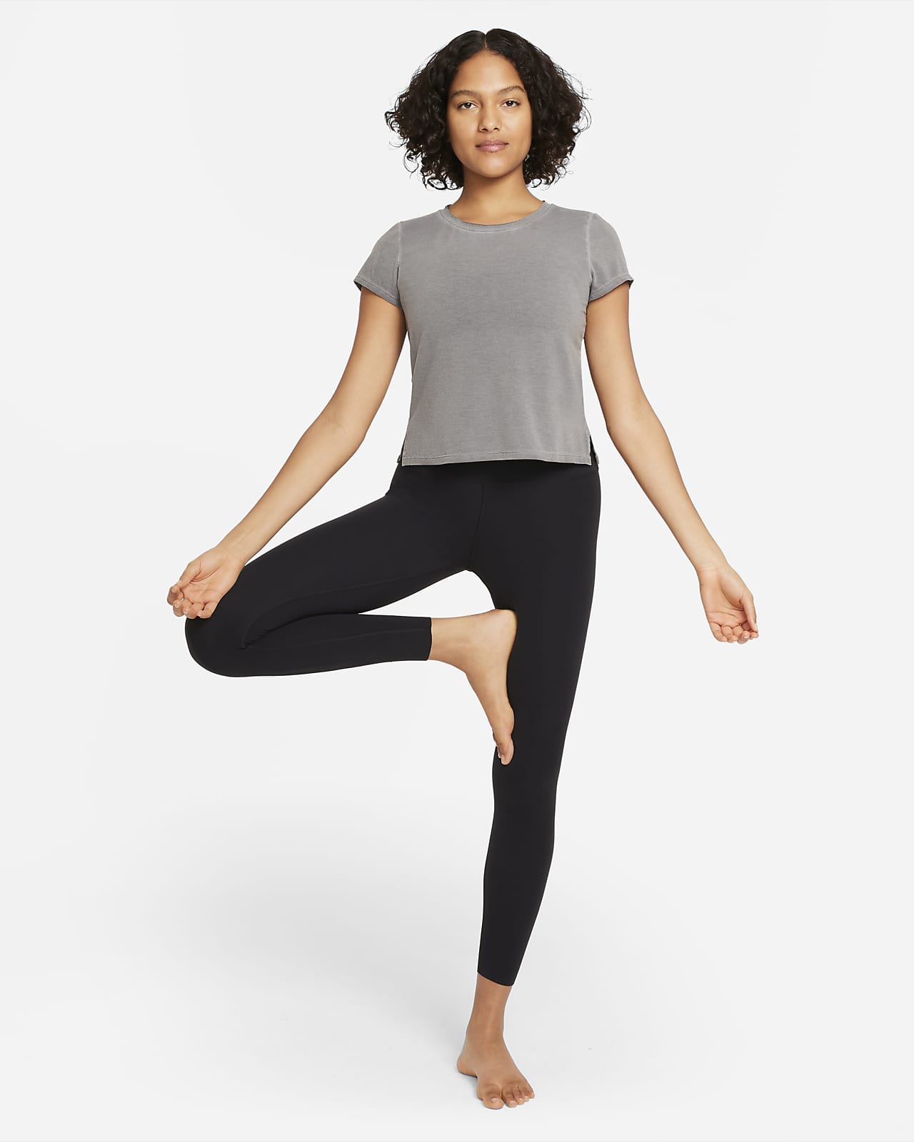 Haut à Manches Courtes Nike Yoga Dri Fit Pour Femme Nike Fr 4744