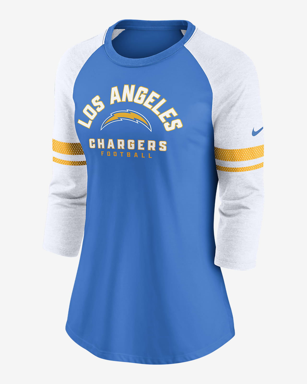 Nike Fashion (NFL Los Angeles Chargers) Women's 3/4-Sleeve T-Shirt