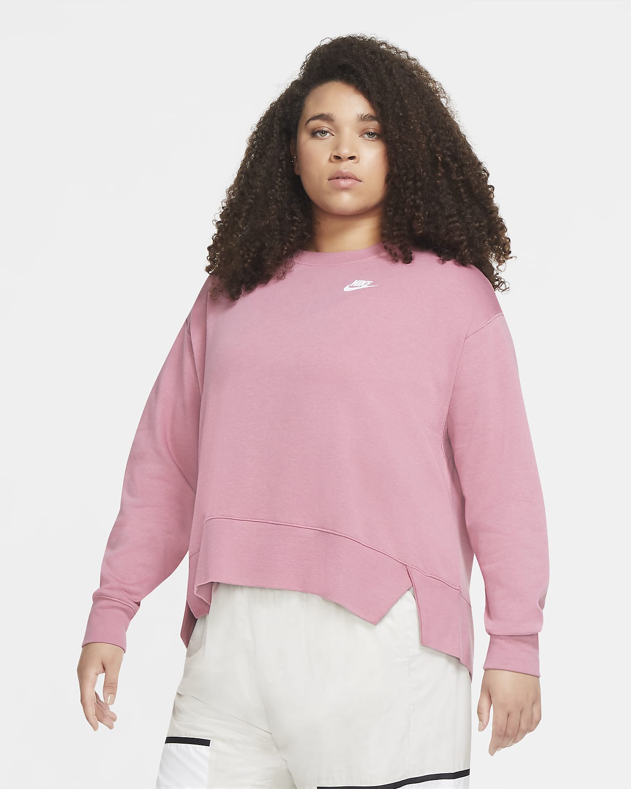 women's nike sportswear club crewneck fleece sweatshirt
