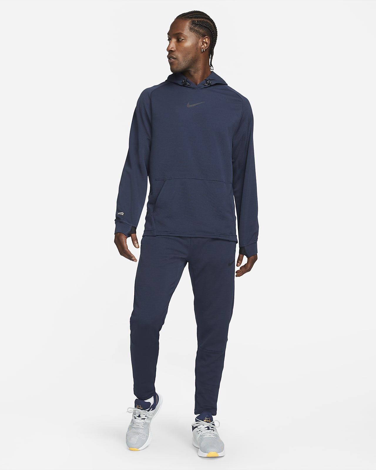 nike pro zip up tracksuit