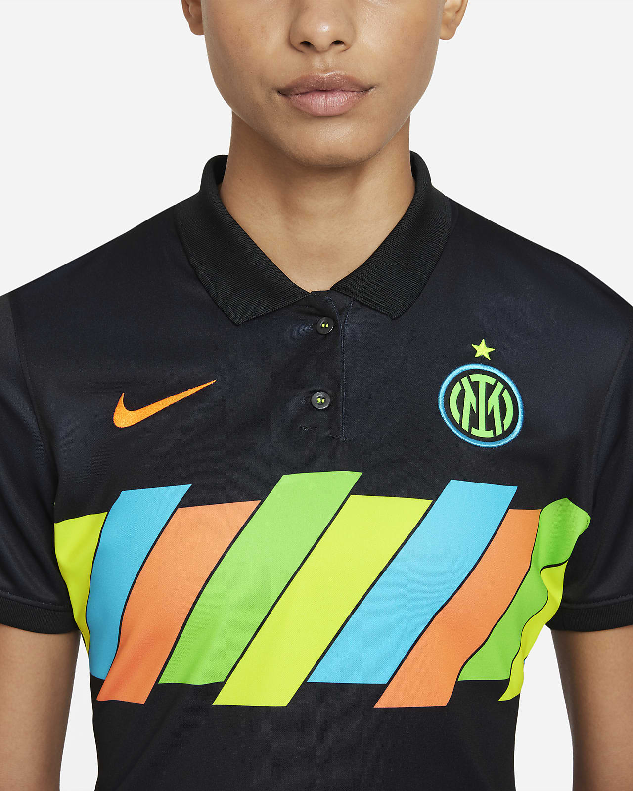 Inter Milan 2021/22 Stadium Derde Nike voetbalshirt met Dri-FIT voor dames.  Nike NL