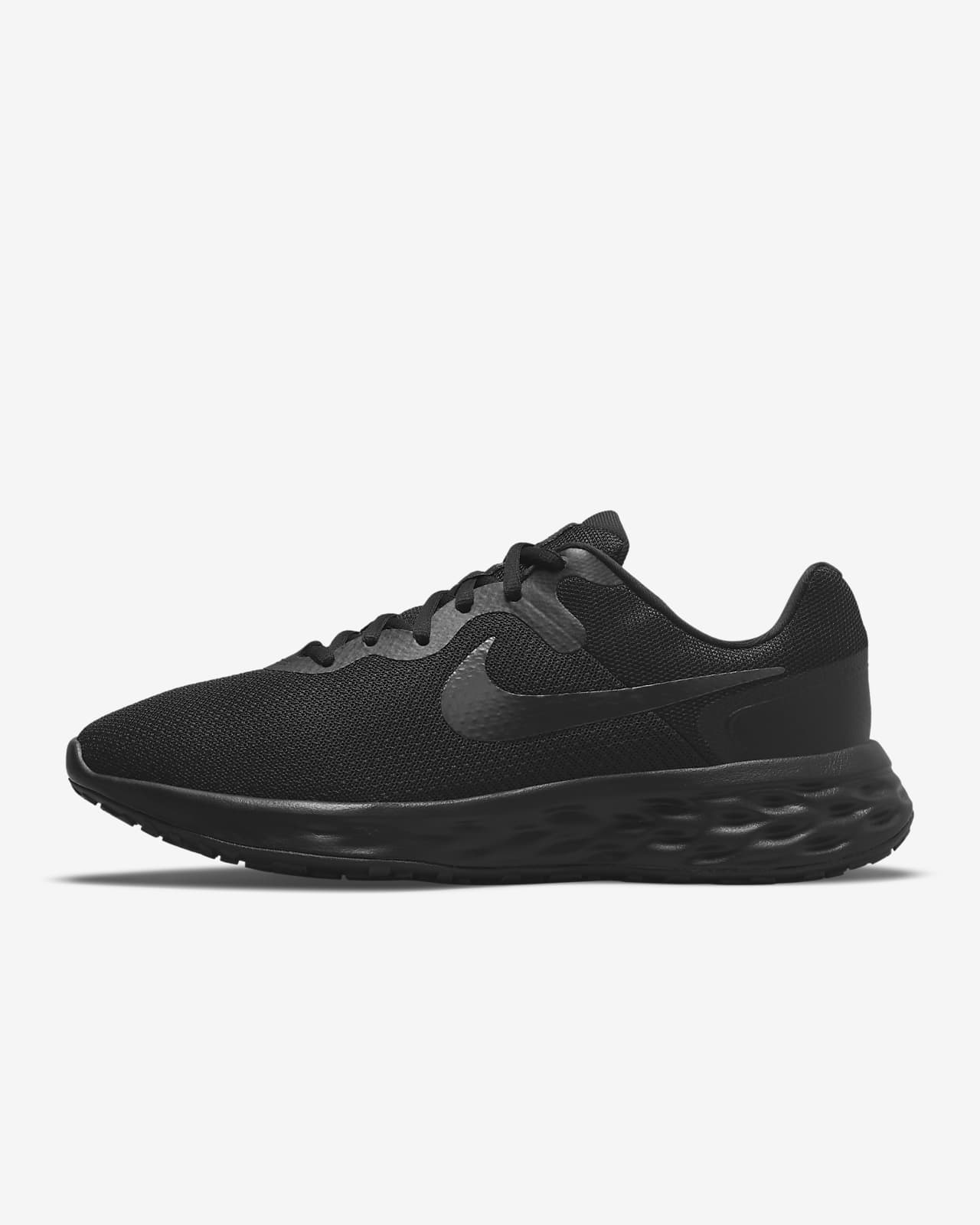 Nike Revolution 6 Men's Extra Wide Running Shoes, Size: 10 4E, Black